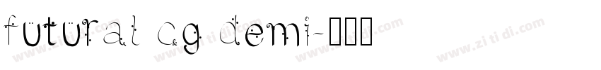futural cg demi字体转换